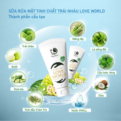 Sữa rửa mặt cho da dầu cho da khô cho da mụn sữa rửa mặt cho da nhạy cảm cho nam sữa rửa mặt cho da hôn hợp tinh trái nhàu thiên nhiên dành cho da đầu mụn nhạy cảm sữa rửa mặt dành cho bà bầu sữa rửa mặt love world