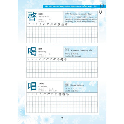 Sách - Tập Viết 800 Chữ Kanji Thông Dụng Trong Tiếng Nhật - Tập 2 - Minh Thắng