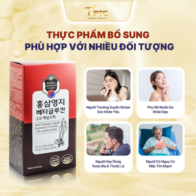 Nhân Sâm Linh Chi Kết Hợp Hoạt Chất Beta Glucan 2.0 Extract 