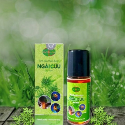 Tinh dầu thảo dược Ngải Cứu - Dạ Thảo Liên 50 ml (hỗ trợ điều trị trị đau cơ, đau nhức xương khớp, đau cột sống, đau đầu, đau mỏi vai gáy, đau bụng, trúng gió, say tàu xe, hồi hộp.)