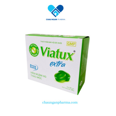 Kẹo ngậm Viatux Extra Vietnat Không đường Hộp 20 viên
