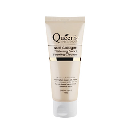 Sữa rửa mặt tạo bọt, trắng da, bổ sung Collagen Queenie  100g