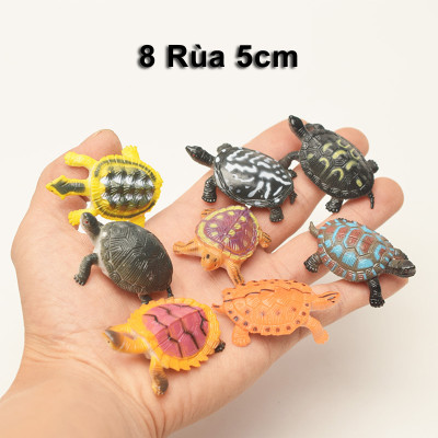 Bộ 20 mô hình Con Rùa 5.5 cm - đồ chơi động vật biển Nature Color Turtle