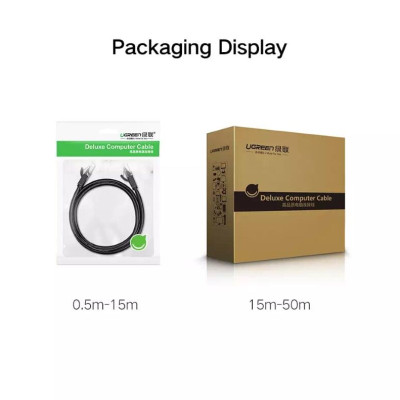 Ugreen UG20163NW102TK 8M màu Đen Cáp mạng LAN CAT6 UTP - HÀNG CHÍNH HÃNG