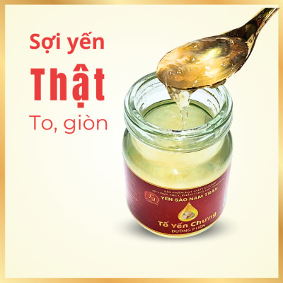 [Combo 3 hộp] Yến chưng Đường phèn 7 gram Tổ Yến Tươi - Yến Sào Nam Trân. Hộp (6 lọ x 70 ml)