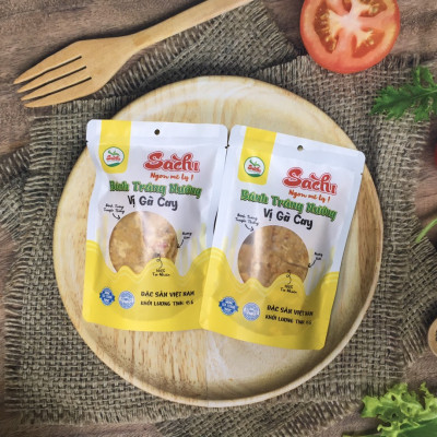 Bánh Tráng  Nướng Trộn Chà Bông Gà Sachi 45gram