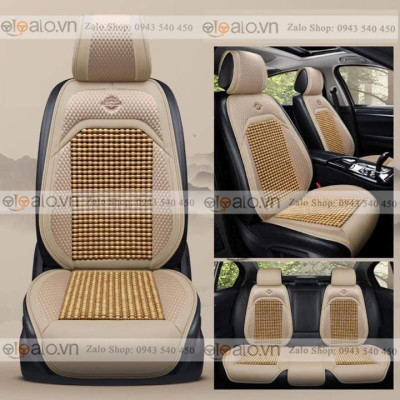 Áo trùm lót bọc ghế da xe ô tô Toyota Zace da hạt gỗ tự nhiên CAO CẤP