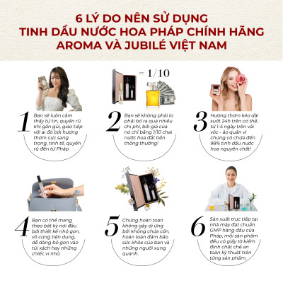 Dolce by Jubilé - Tinh dầu nước hoa Pháp Nữ Minisize Dạng lăn 3ml Thơm Lâu, Sang Trọng, Quyến Rũ
