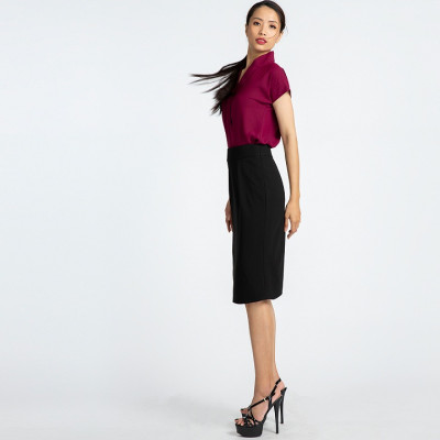 Chân Váy Bút Chì Chân Váy Ôm Thời trang thiết kế Hity SKI031 (Đen Huyền Bí)