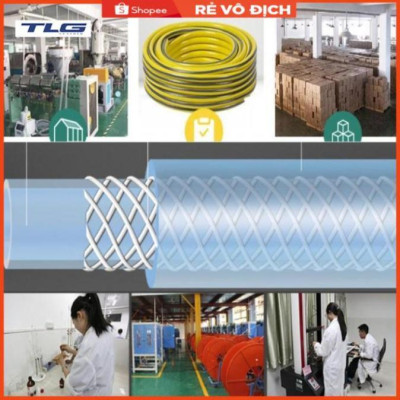 Bộ dây vòi xịt nước rửa xe, tưới cây . tăng áp 3 lần, loại 7m,10m 206318 đầu đồng,cút đồng+ tặng đai