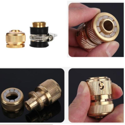  Bộ dây vòi xịt nước rửa xe, tưới cây . tăng áp 3 lần, loại 7m, 10m 206587đầu đồng,cút đồng, + tặng túi đựng bút