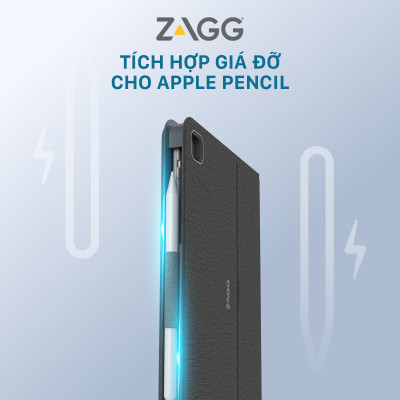 Ốp lưng kèm bàn phím ZAGG Messenger Folio 2 iPad 10.2/10.5" - 103007169 - Hàng chính hãng