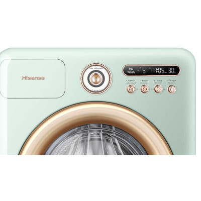 Máy giặt sấy Hisense 10.5kg Inverter Pro WD105R5 Diệt khuẩn Khử mùi 99.9%, Ngừa dị ứng, Giặt AI - HÀNG CHÍNH HÃNG