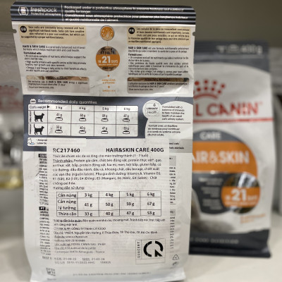 ROYAL CANIN  CHĂM SÓC DA VÀ LÔNG-HAIR & SKIN DRY CAT FOOD