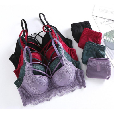 Bộ Đồ Lót Có Gọng Nâng Ngực Ren Lưới Sexy B187