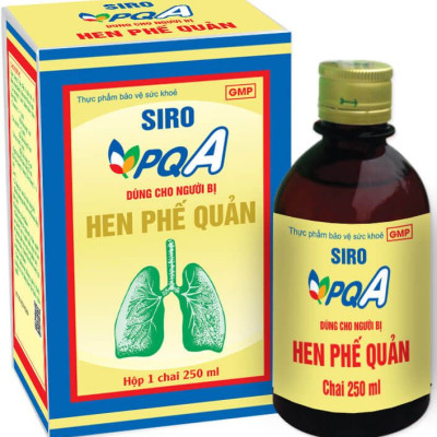 Siro Hen Phế Quản PQA Thành Phần Từ Thiên Nhiên Hỗ Trợ Bổ Phế, Giảm Ho, Long Đờm Và Khó Thở Hộp 250ml