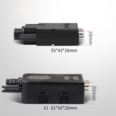 Đầu bấm cổng DB15 cái female bắt vít kèm vỏ ốp nhựa chân đồng HD-LINK YL-SCD-15F. HÀNG CHÍNH HÃNG