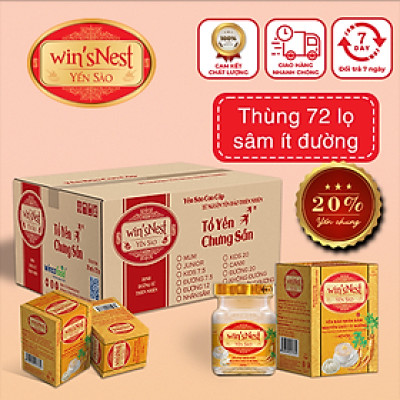 Thùng 72 lọ Yến sào wins