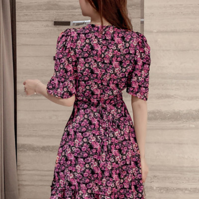 Đầm Hoa Dễ Thương Phong Cách Retro DN077 MayHomes, Thời Trang, Dịu Dàng