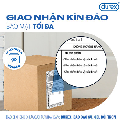 Bộ 3 hộp bao cao su Durex Fetherlite Ultima siêu mỏng, size 52 mm, 3 bao/hộp