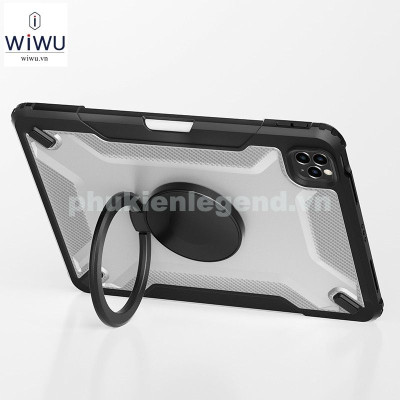 Ốp Lưng Kèm giá đỡ Cho iPad Air 6 11inch M2 2024 hiệu WIWU Mecha Rotative Stand Case - Hàng chính hãng