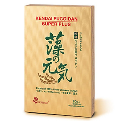 TPBVSK Kendai Fucoidan Super Plus -  Hỗ trợ làm giảm nguy cơ u bướu  - Thích hợp cho người cần giảm tác hại do hóa trị, xạ trị (60 viên)