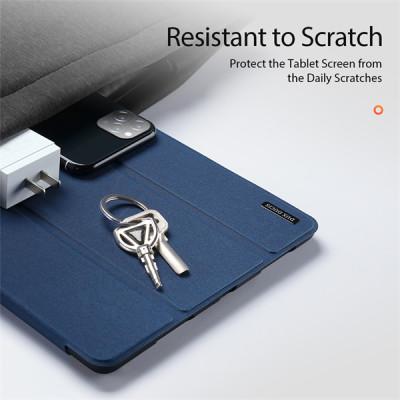 Bao Da Dành Cho iPad Air 4/ Air 5 10.9/ Air 6 11 inch 2024 Dux Ducis Domo Series Có Khe Cắm Bút, Tự Động Tắt Mở - Hàng Chính Hãng