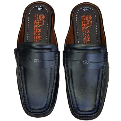 Dép Bít Mũi Nam Da Bò Thật TiTi ĐÔ Cao Cấp GSB2067d