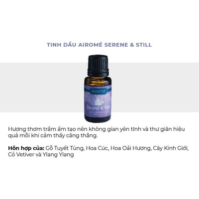 Tinh dầu Airomé Yankee Candle - Serene & Still 15ml