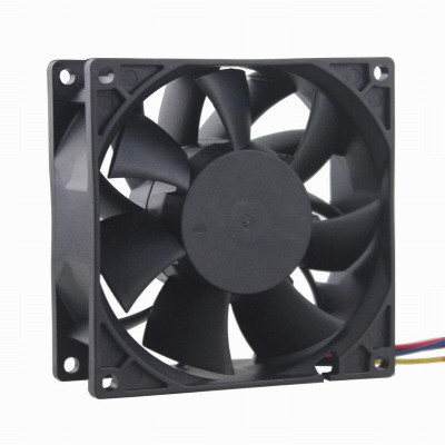 1Pcs Gdstime 11V Two Ball Bearing PC DC Cooling Fan 80x80x38mm 4Pin 4 Wires 8038 8cm Brushless Cooler Fan 80mm 14 Volt
