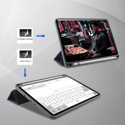 Case bao da chống sốc canvas cho iPad Mini 6 hiệu Mutural Yashi Series trang bị ngăn đựng bút, thiết kế tản nhiệt, hỗ trợ smartsleep - hàng nhập khẩu
