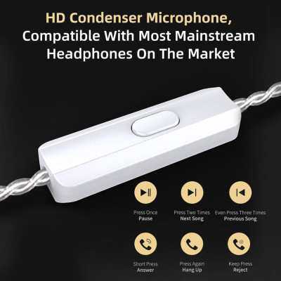  Tai nghe nhét trong có dây trình điều khiển lai HIFI DJ Màn hình chạy thể thao Earbud KZ ZSN PRO X 