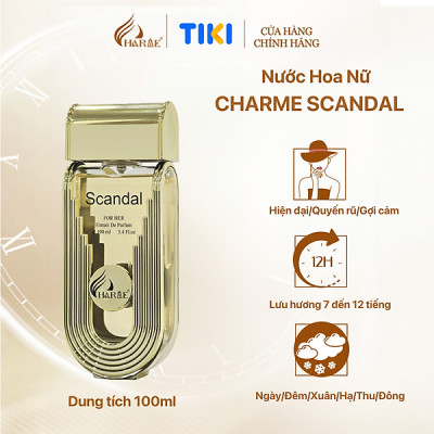 Nước hoa nữ sang trọng, Charme Scandal New Version 100ml, quyến rũ, sang trọng, lưu hương nồng nàn