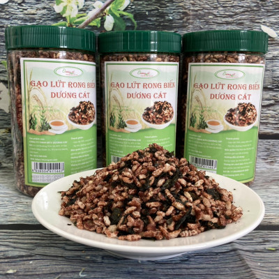 [Tặng Bình Nước Duy Tân 500ml] Combo 5 Gạo Lứt Rong Biển Dương Cát 300g