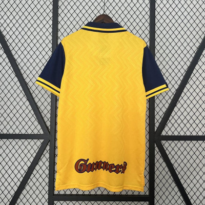 Áo Bóng Đá Retro Arsenal 1996 - Sân Khách bản cao cấp vải Cotton Polyester