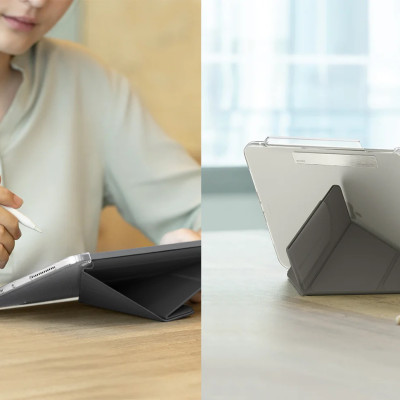 Bao da dành cho iPad Pro 11" M4 2024 UNIQ Camden Click (Gray) - Hàng chính hãng