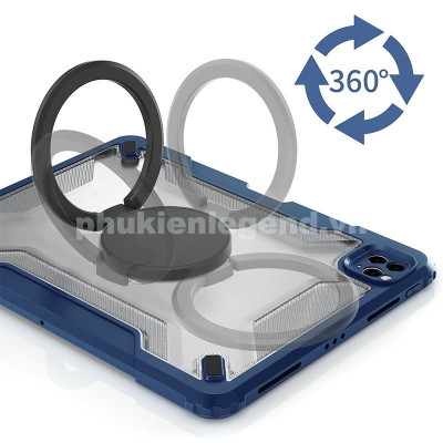 Ốp Lưng Kèm giá đỡ Cho iPad Air 6 11inch M2 2024 hiệu WIWU Mecha Rotative Stand Case - Hàng chính hãng