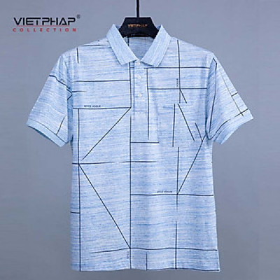 (SALE UP TO 50%) Áo Polo Nam VIỆT PHÁP Form Luxury Thun Milan In lịch lãm, sang trọng 26265