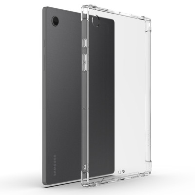 Ốp Lưng Chống Sốc Cho Samsung Tab A8 10.5 inch X200/X205 Dẻo Silicon Trong Suốt, Có Gờ Bảo Vệ Camera - Hàng chính hãng