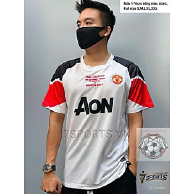 Áo Bóng Đá Retro Manchester United 2010 - Sân Khách bản cao cấp vải Cotton Polyester