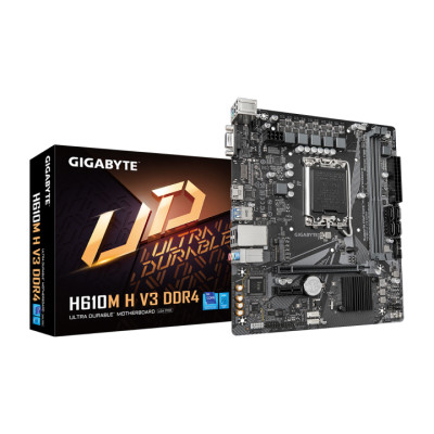 Bo Mạch Chủ Main Gigabyte H610M H V3 DDR4 (BULK) Socket LGA1700 - Hàng Chính Hãng