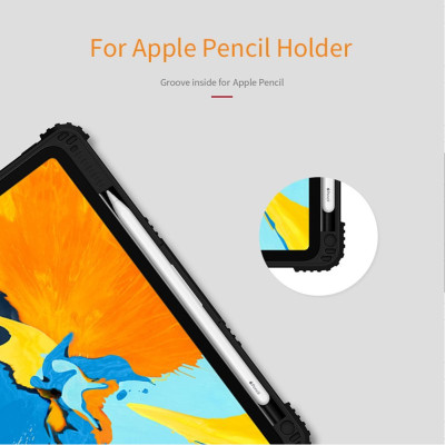 Bao da siêu chống sốc cho iPad Pro 11 inch 2018 hiệu Nillkin có ngăn đựng bút - Hàng chính hãng