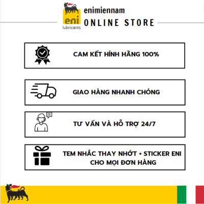 (HCM) Combo Eni Scooter MA2 5W40 1.2L + Lọc nhớt cho Vespa/Piaggio
