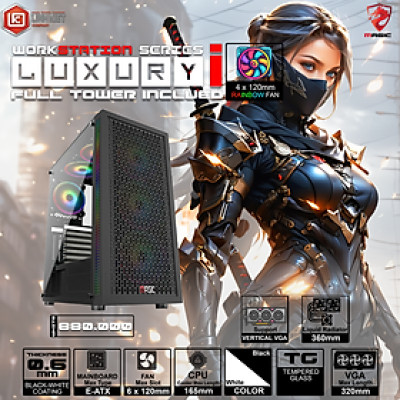 CASE MAGIC LUXURY i FULL TOWER SẴN 4FAN (E-ATX) - Hàng chính hãng
