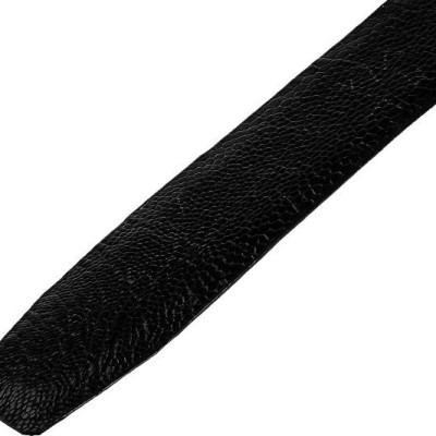 Dây nịt nam da đà điểu Huy Hoàng bản lớn đầu kim màu đen HT4421