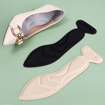 Cặp lót giày cao gót mũi nhọn giảm size cho giày bị rộng, thoáng khí và êm chân MÀU ĐEN