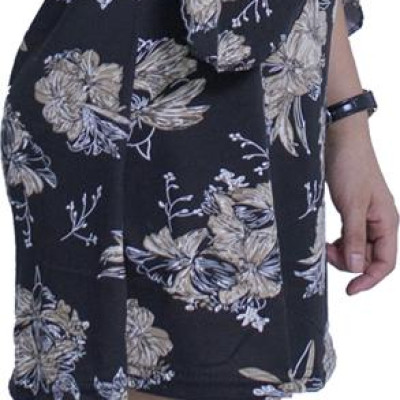 Váy đầm ngắn thắt eo xòe tay cánh dơi - New4all VH3069