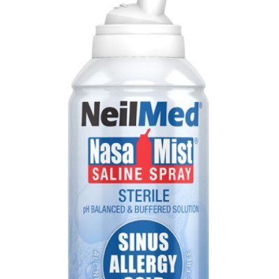 Combo Adult 24h Care: Bình Xịt Rửa Vệ Sinh Mũi Xoang Người Lớn NeilMed Sinus Rinse & Spray -SX Mỹ, Đánh Bật Sổ Mũi, Nghẹt Mũi và Viêm mũi (Bình 10 gói muối rửa; 2 chai xịt phun sương 75ml)