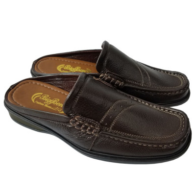 Dép Bít Mũi Nam Da Bò BIGGBEN Cao Cấp SB106