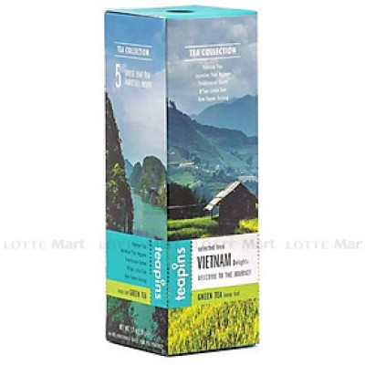 Trà xanh delights green Mr Viet với 5 vị truyền thống 10 gói/hộp x 5g